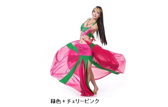 ベリーダンス衣装コスチューム025--4点セット716＃ - DanceQueen踊姫